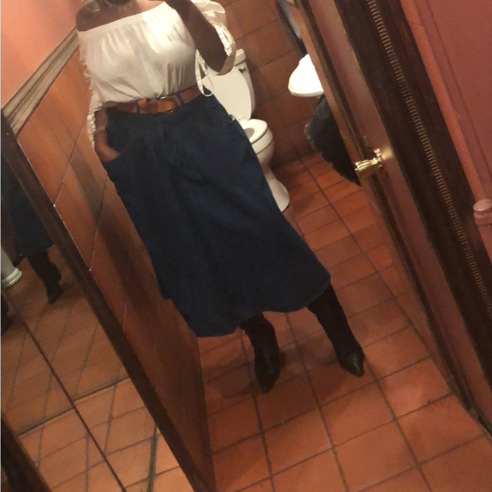 Jordache Long Denim Skirt